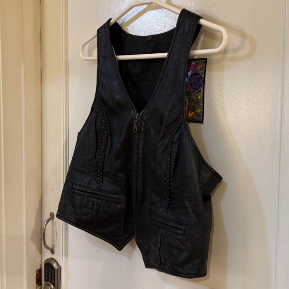 Women’s Harley Davidson Leather Riding Vest - Picture 7 of 7